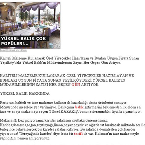 Basında Yüksel Balık